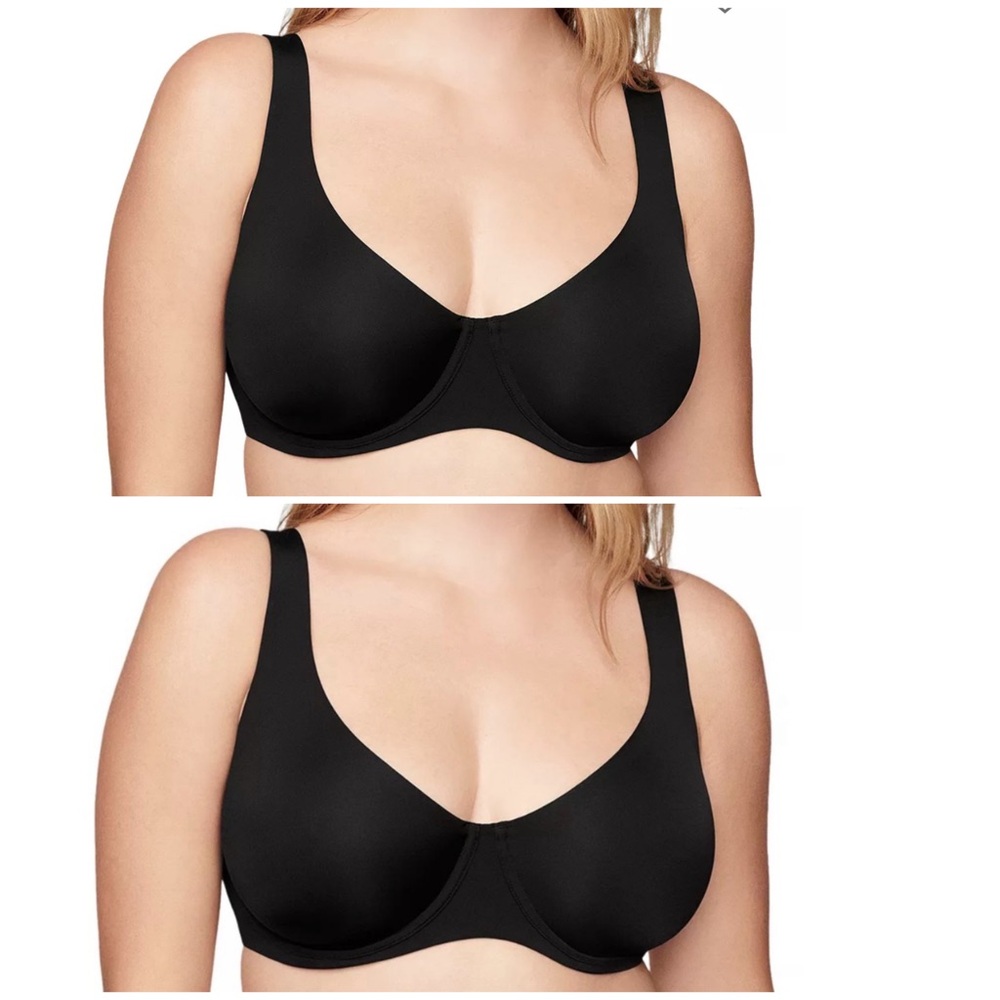 Lot of 2 Cuup The Scoop Bra Sz 42 F Underwire Back Closure Stretch Comfortable